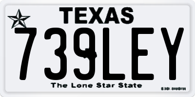 TX license plate 739LEY