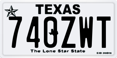 TX license plate 740ZWT