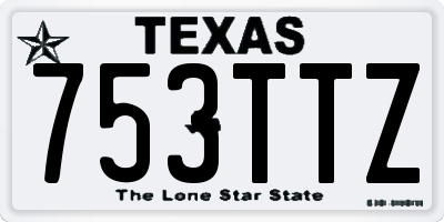 TX license plate 753TTZ