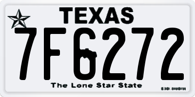 TX license plate 7F6272