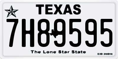 TX license plate 7H89595