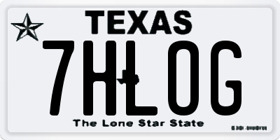 TX license plate 7HLOG