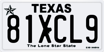 TX license plate 81XCL9