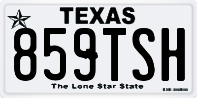 TX license plate 859TSH