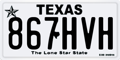 TX license plate 867HVH