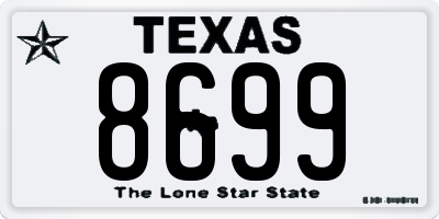 TX license plate 8699