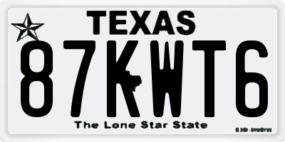 TX license plate 87KWT6