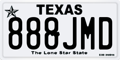 TX license plate 888JMD