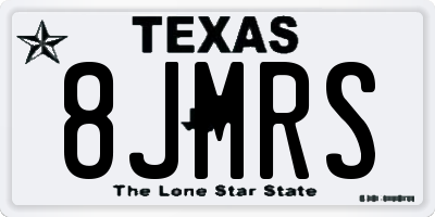 TX license plate 8JMRS