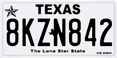 TX license plate 8KZN842