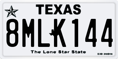 TX license plate 8MLK144