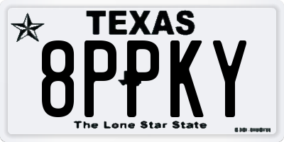 TX license plate 8PPKY