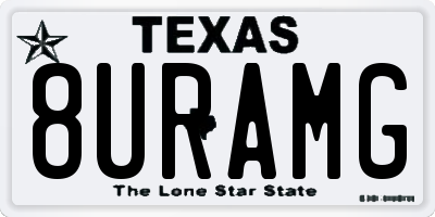 TX license plate 8URAMG