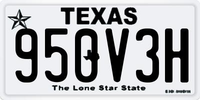 TX license plate 950V3H