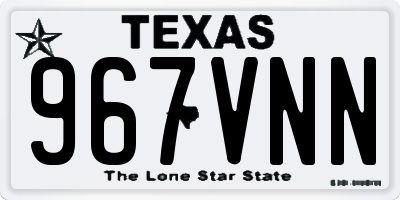 TX license plate 967VNN