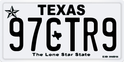 TX license plate 97CTR9