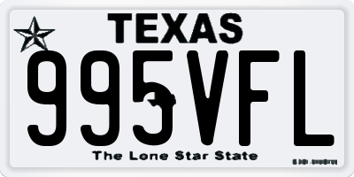 TX license plate 995VFL