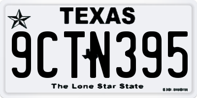 TX license plate 9CTN395