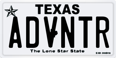 TX license plate ADVNTR