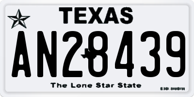 TX license plate AN28439