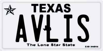 TX license plate AVLIS