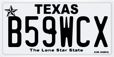 TX license plate B59WCX