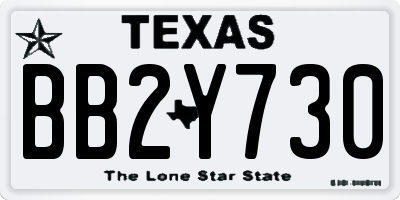 TX license plate BB2Y730