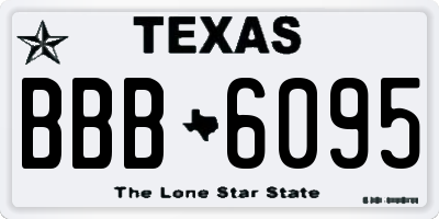 TX license plate BBB6095