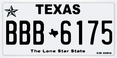 TX license plate BBB6175