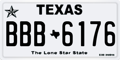 TX license plate BBB6176