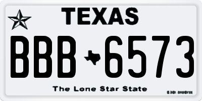 TX license plate BBB6573