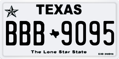TX license plate BBB9095
