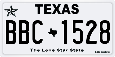 TX license plate BBC1528