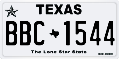 TX license plate BBC1544