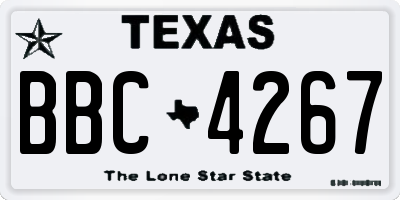 TX license plate BBC4267