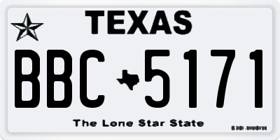 TX license plate BBC5171