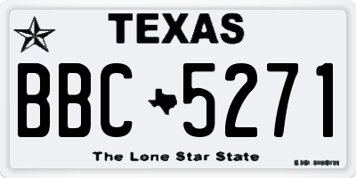 TX license plate BBC5271