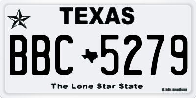 TX license plate BBC5279