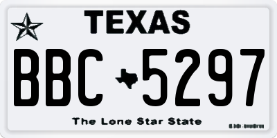 TX license plate BBC5297