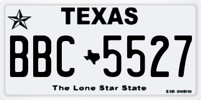 TX license plate BBC5527