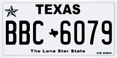 TX license plate BBC6079