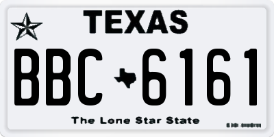 TX license plate BBC6161