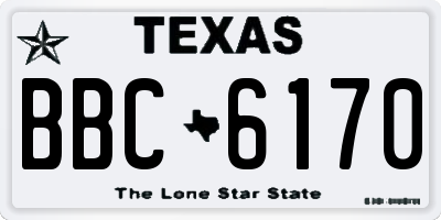 TX license plate BBC6170