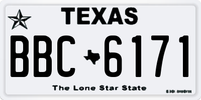 TX license plate BBC6171