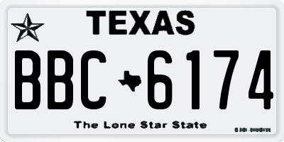 TX license plate BBC6174