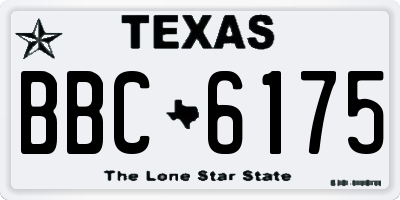 TX license plate BBC6175