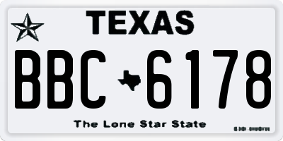 TX license plate BBC6178