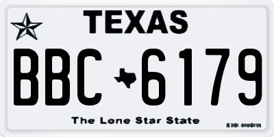 TX license plate BBC6179