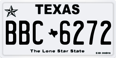 TX license plate BBC6272