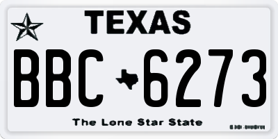 TX license plate BBC6273